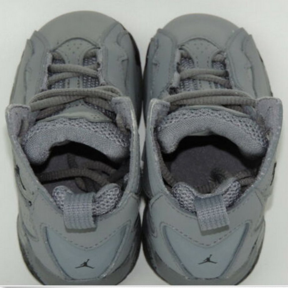 Jordan True Flight BT Toddlers Shoes Leather Grey - Picture 7 of 12